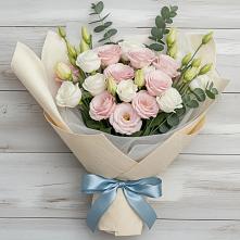 Букет цветов из:  Лизиантусы в Черге