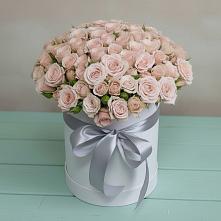 Цветочная композиция из Розы в шляпной коробке в Черге