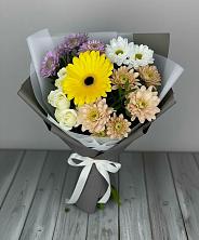 Букет цветов из:  Розы, Герберы и Хризантемы в Черге