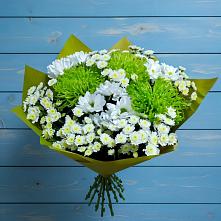 Букет цветов из:  Хризантемы #REPLACE_PRED# Черге