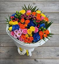 Букет цветов из:  Розы и Хризантемы #REPLACE_PRED# Черге
