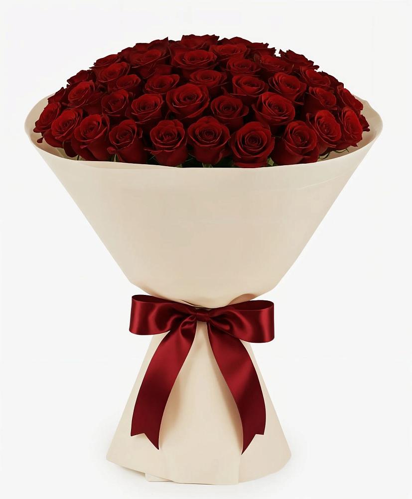 Букет 101 Бордовая роза Блэк Бакарра в Черге